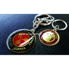 Key Chain Silver Gloss <br> 2D Etching<br>KC/SG_03